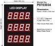 LED Display Module 2.3", 4Digit, 3Row - P0703034